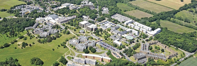 Aerial view of the campus